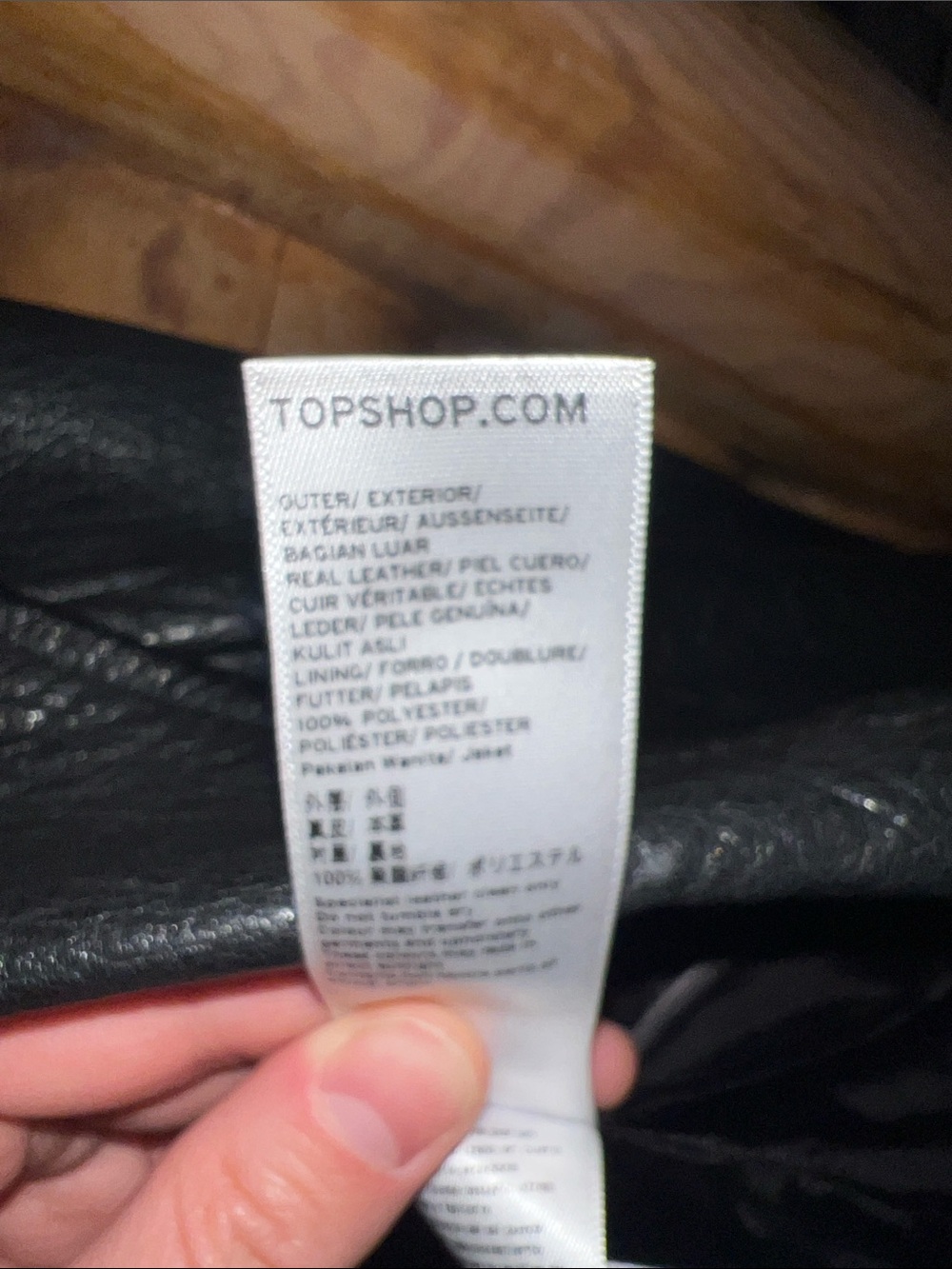Topshop - Real Leather Jacket - Size US 6 - Picture 3 of 7